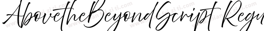 AbovetheBeyondScript Regular字体转换